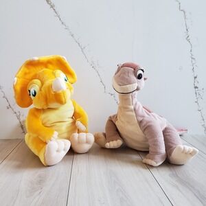 Land Before Time Plush Lot Cera Littlefoot 1996 Universal City Studios Set
